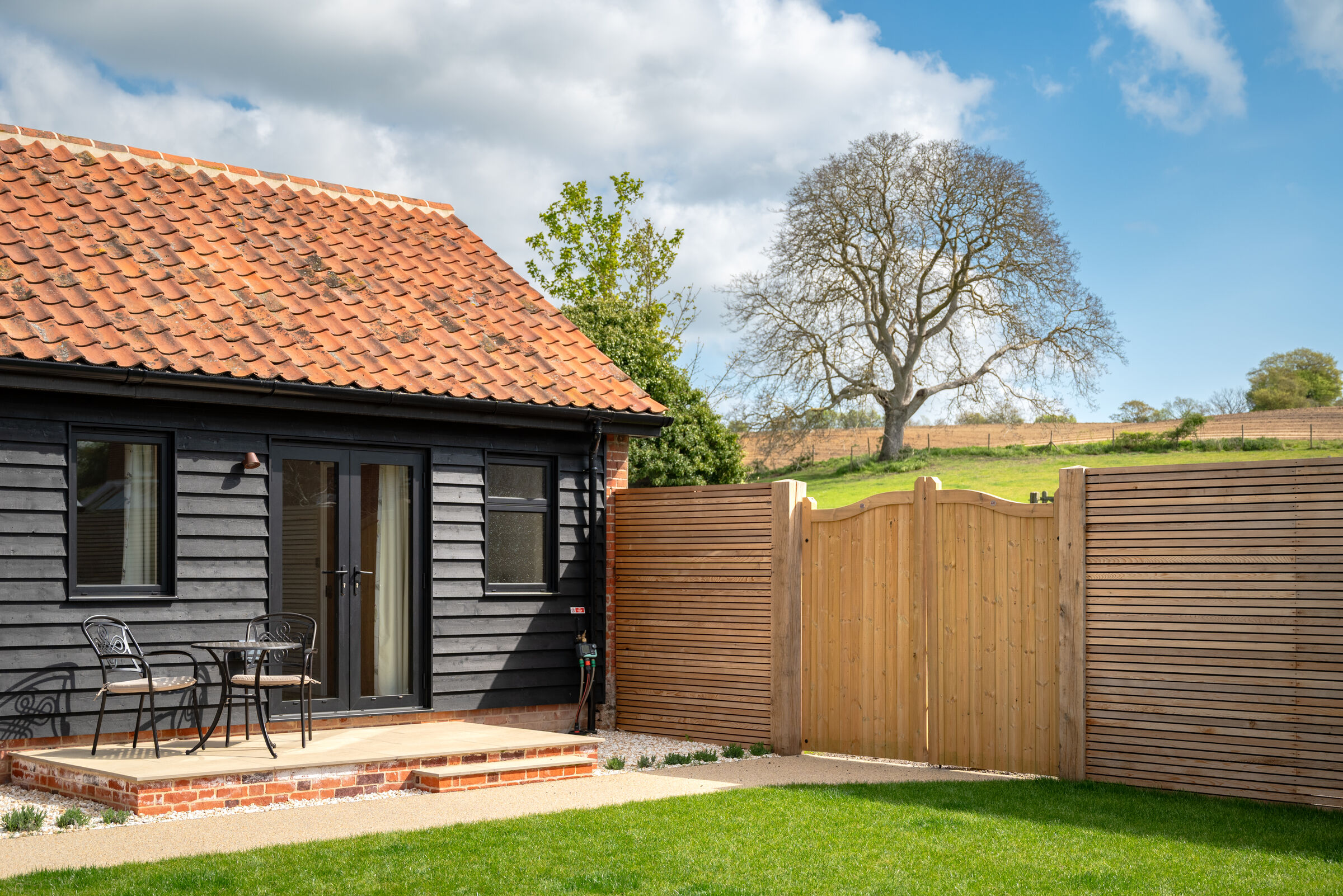 The annexe with private patio