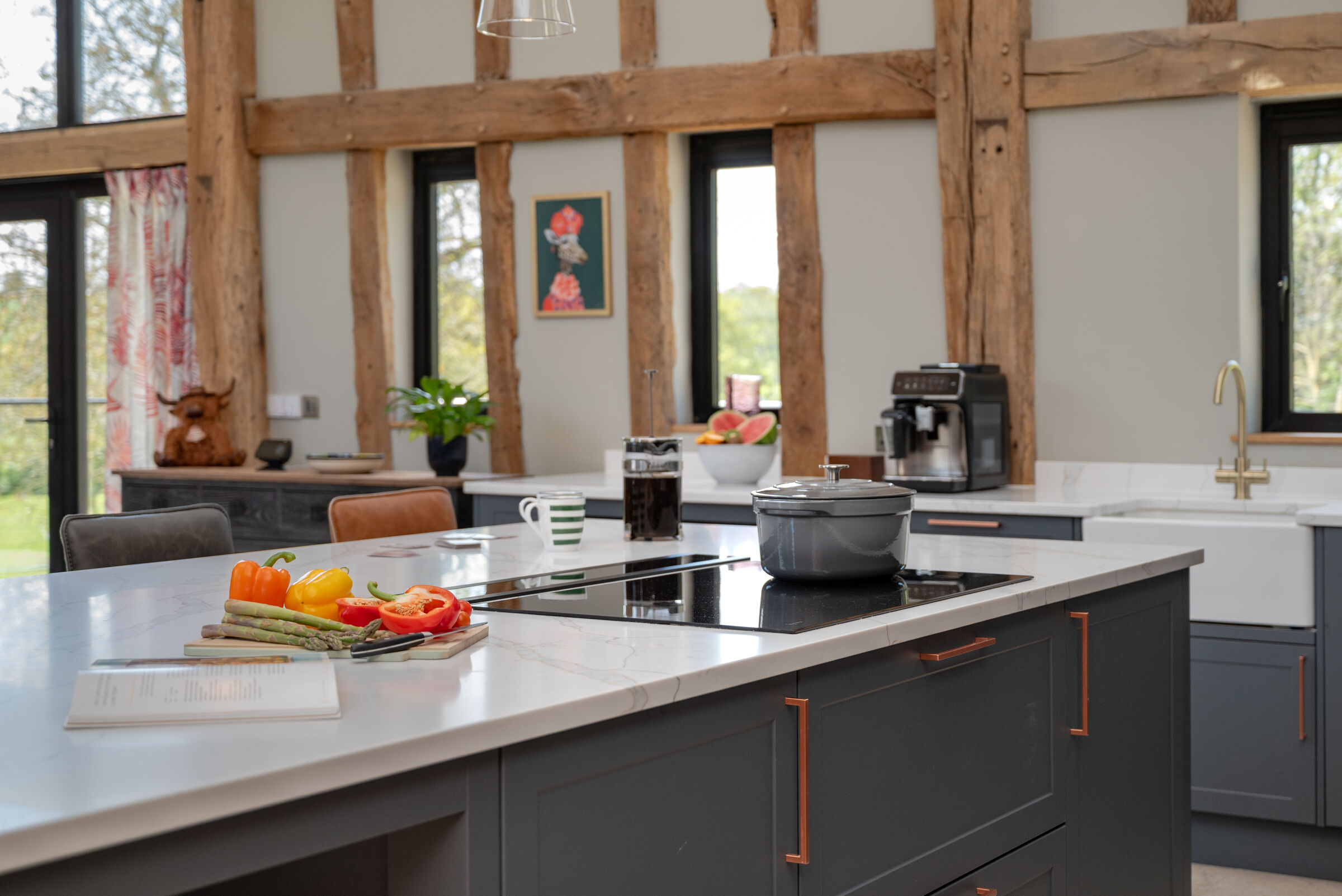 Kitchen island close-up